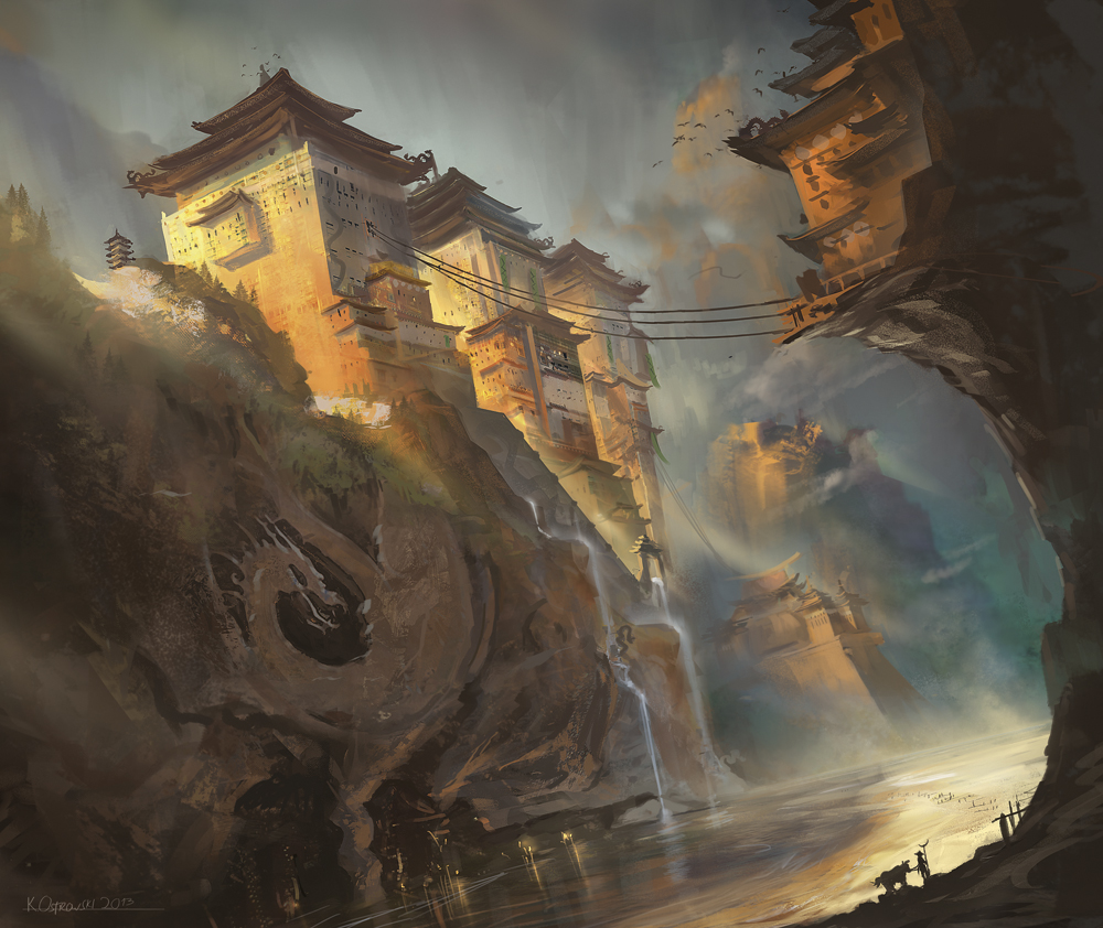 Science Fiction Monastery The Remote Monastery by ChrisOstrowski on DeviantArt
