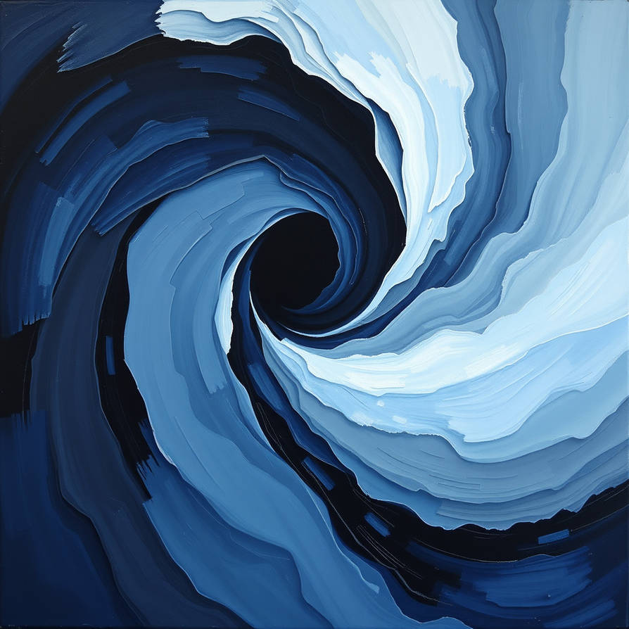 introvert Abstract art piece, layers of cool blue by rdubb518 on DeviantArt