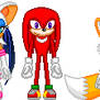 Rouge Knuckles Tails Cream