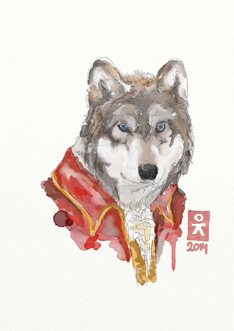 Fancy Wolf by tahususur on DeviantArt