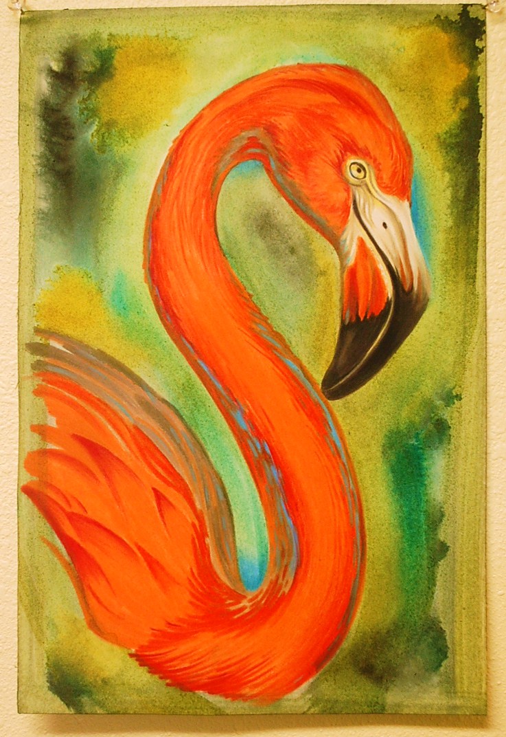 finished flamingo