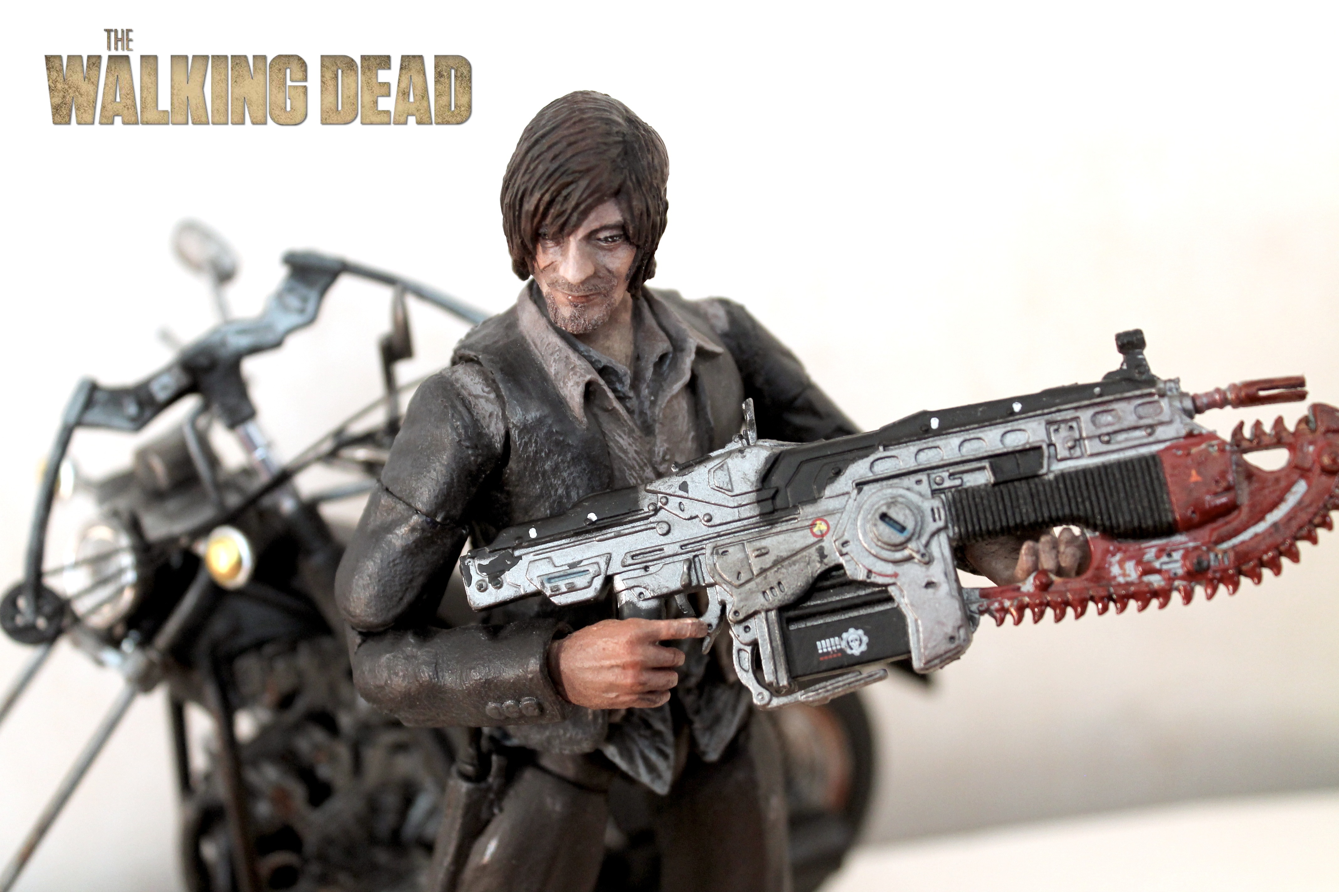 Daryl Dixon custom action figure with Lancer