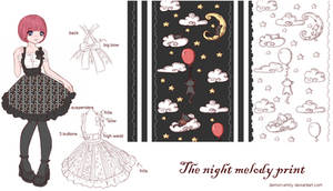 The night melody print