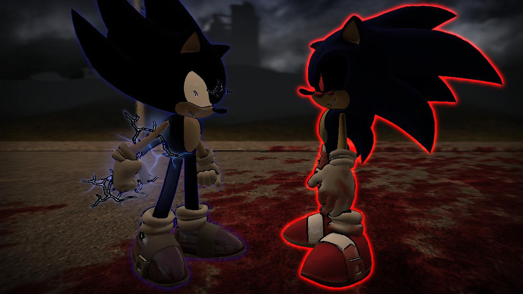 Dark Sonic vs Sonic.exe
