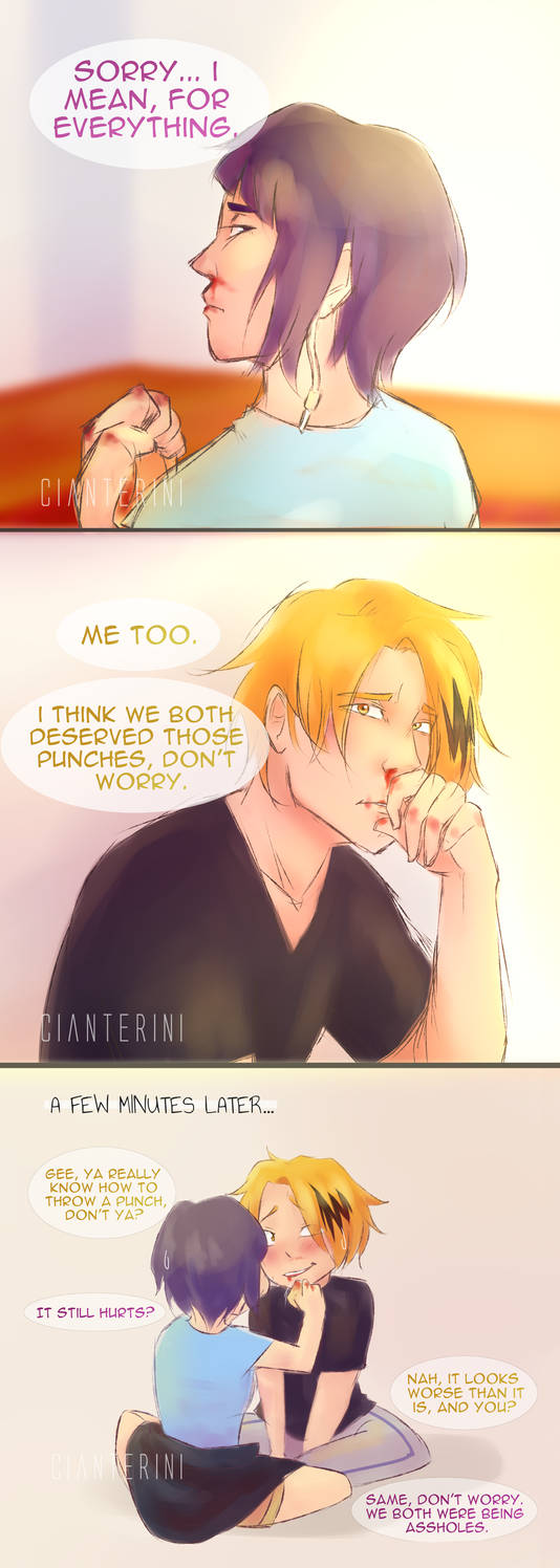 [BNHA] Argument's aftermath by Cianterini on DeviantArt