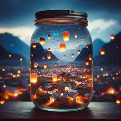 SKY LANTERN IN JAR