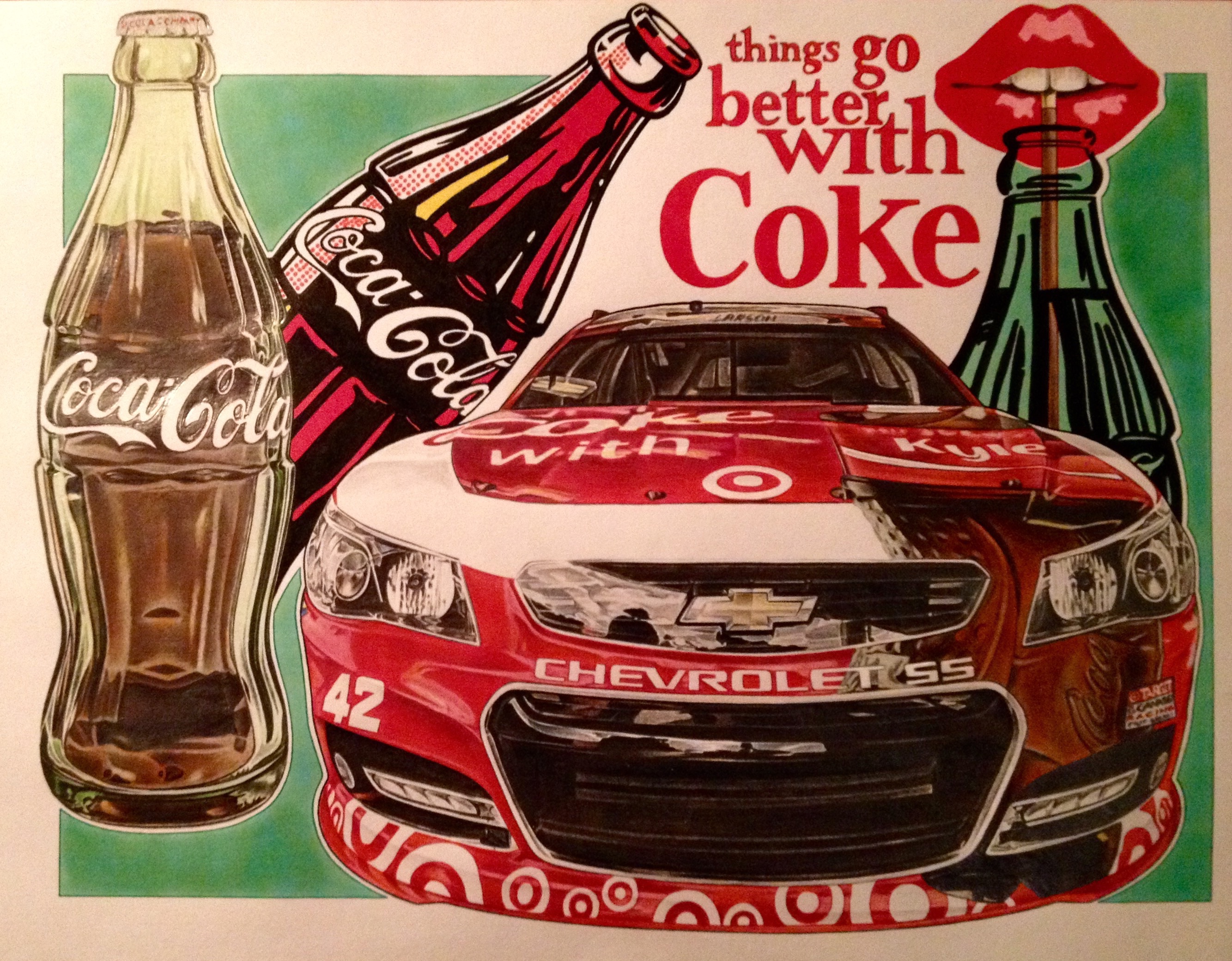 Kyle Larson 2015 Daytona Coca-Cola car