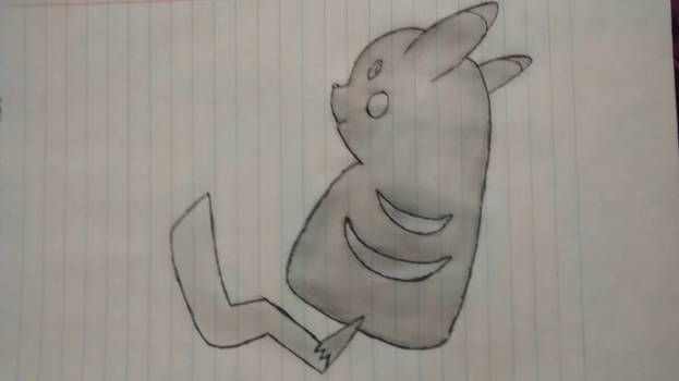 hand drawn Pikachu