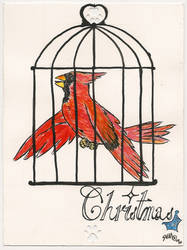 Christmas Cardinal Side 2