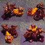 Fire Breathing Purple Dice Dragon