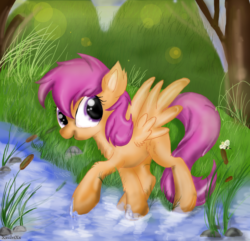 scootaloo in the forest (grown up)