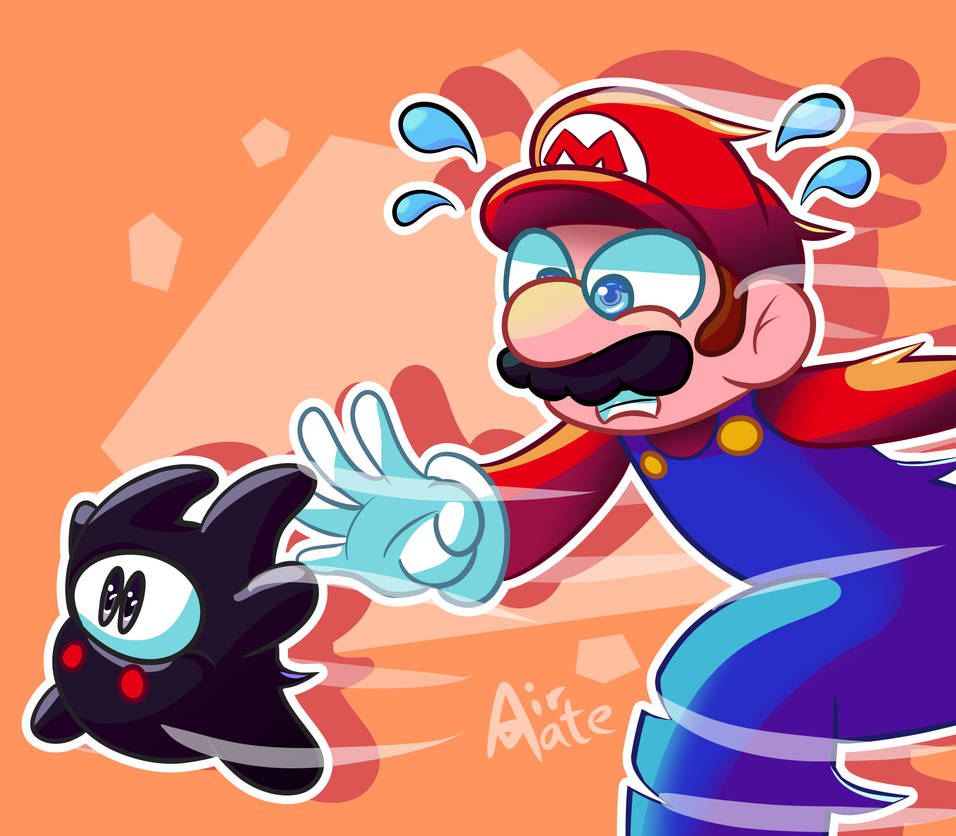 Mario catching the Ninji by AirMateYT on DeviantArt