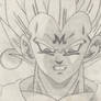 Black and White Majin Vegeta