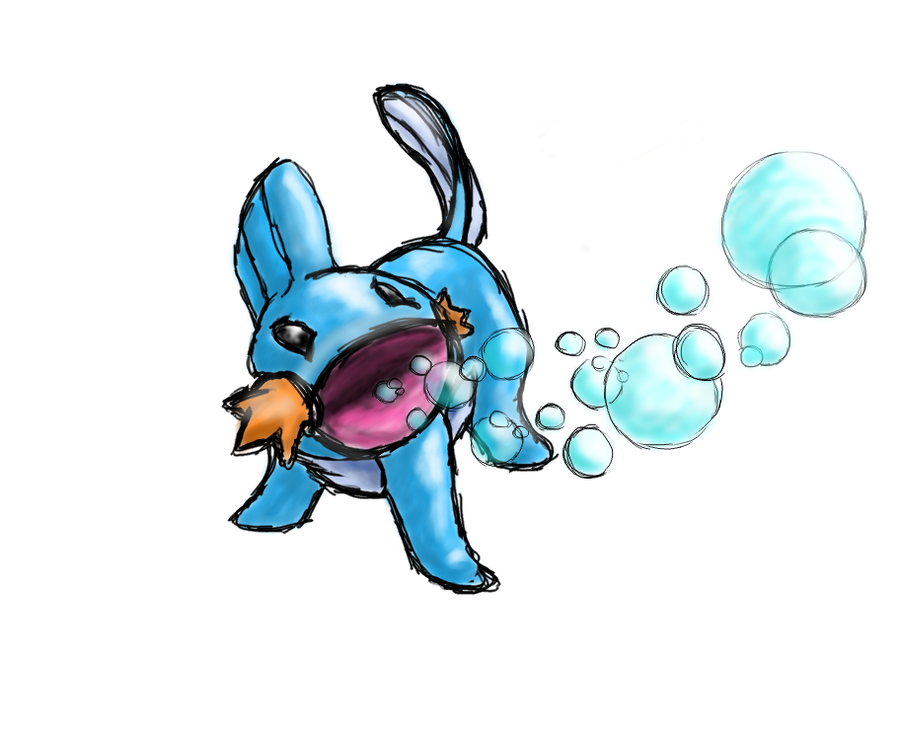 258 - Mudkip by Aurora-Ghost