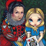Alice and the Queen of Hearts