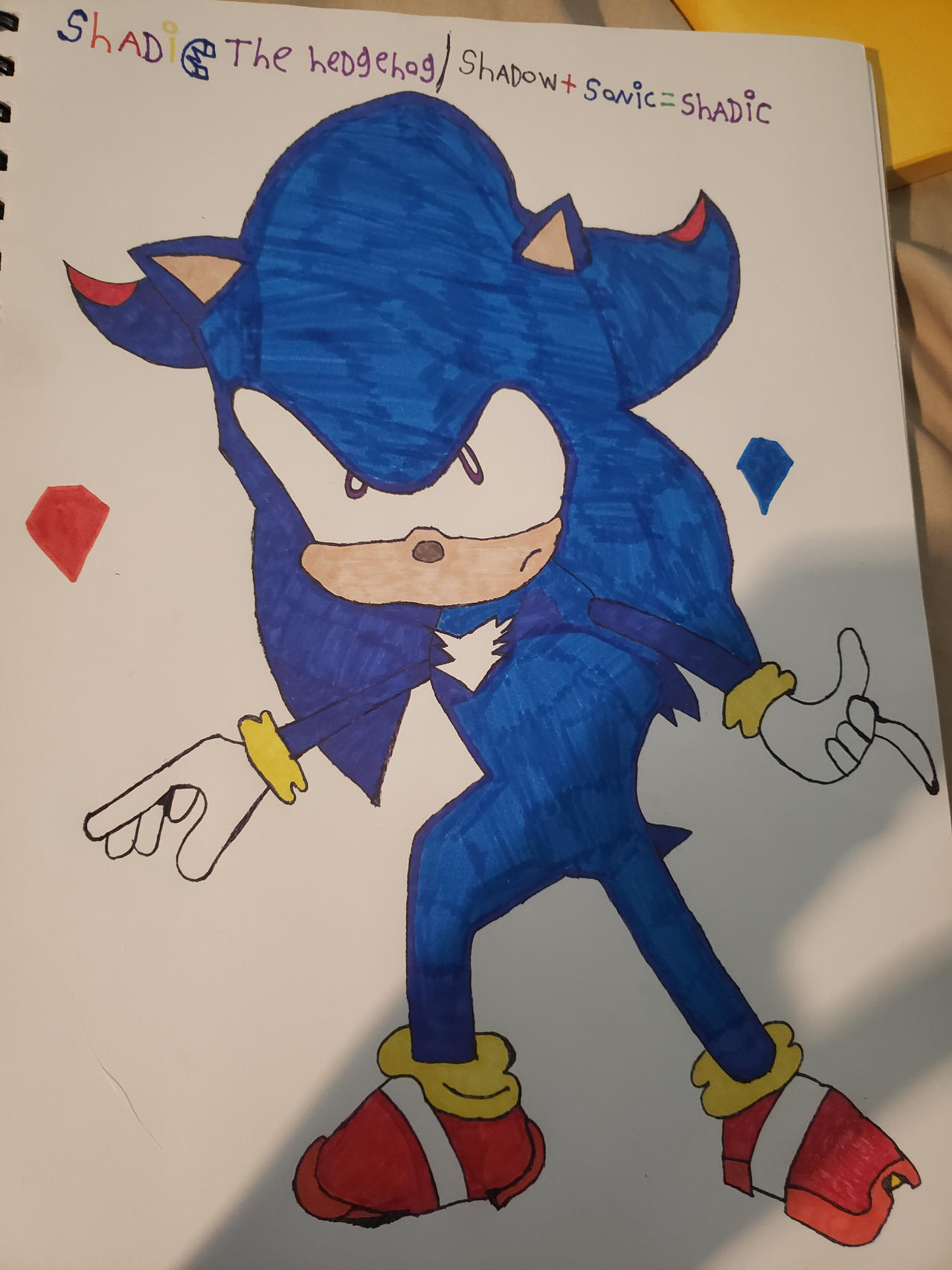 Shadic Fusion drawing by Zackthehoghedge19 on DeviantArt