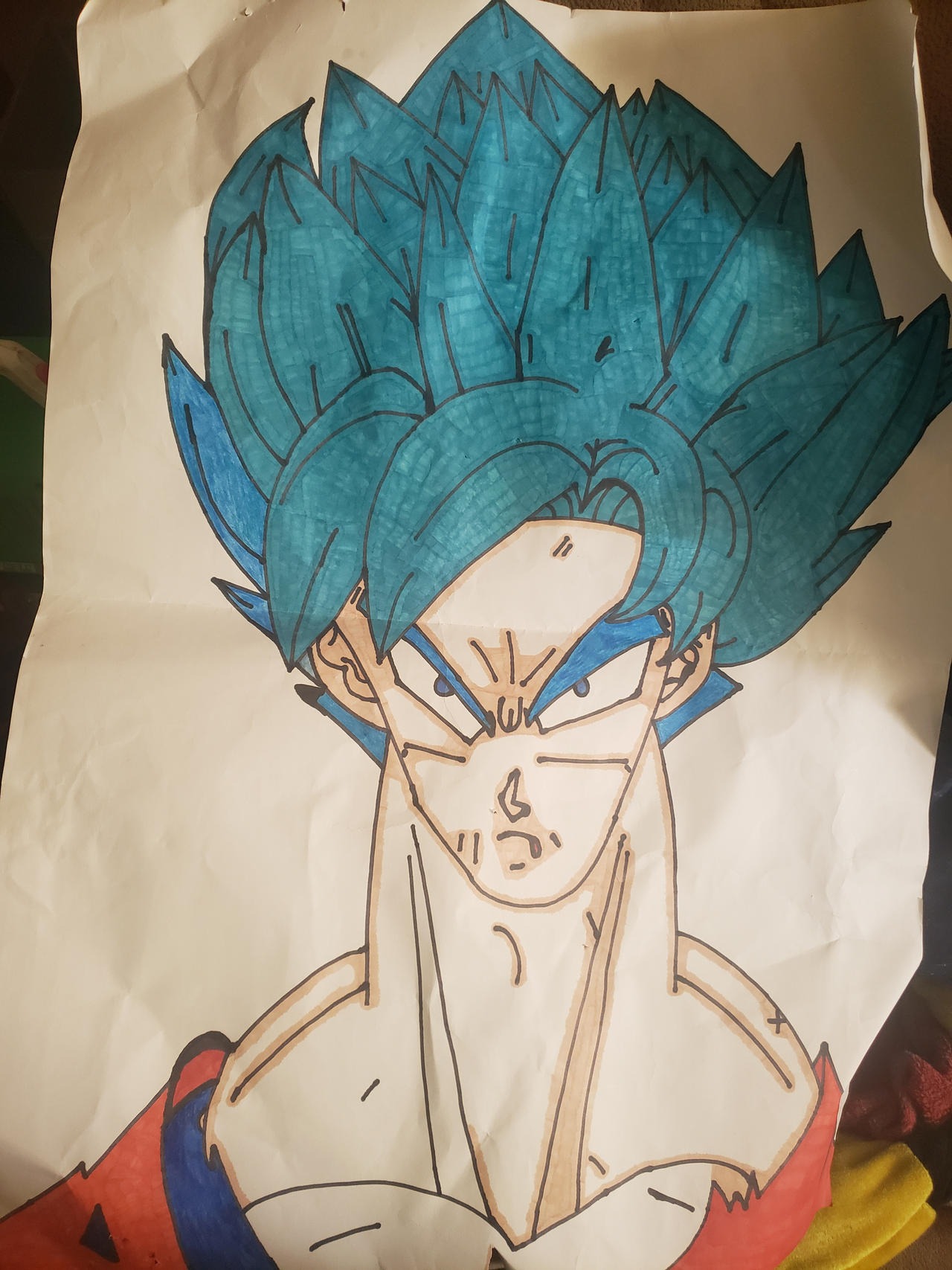 Goku Super Saiyan Blue Drawing By Zackthehoghedge19 On DeviantArt goku-super-saiyan-blue-drawing-by-zackthehoghedge19-on-deviantart