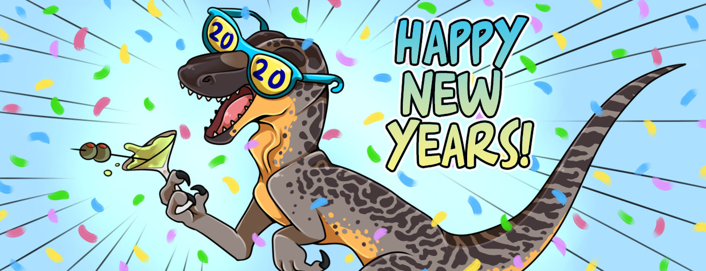 Happy Raptor New Years! by Nestly on DeviantArt