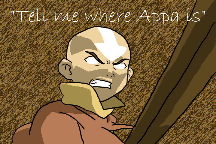 AANG WANTS HIS GODDAMN BISON