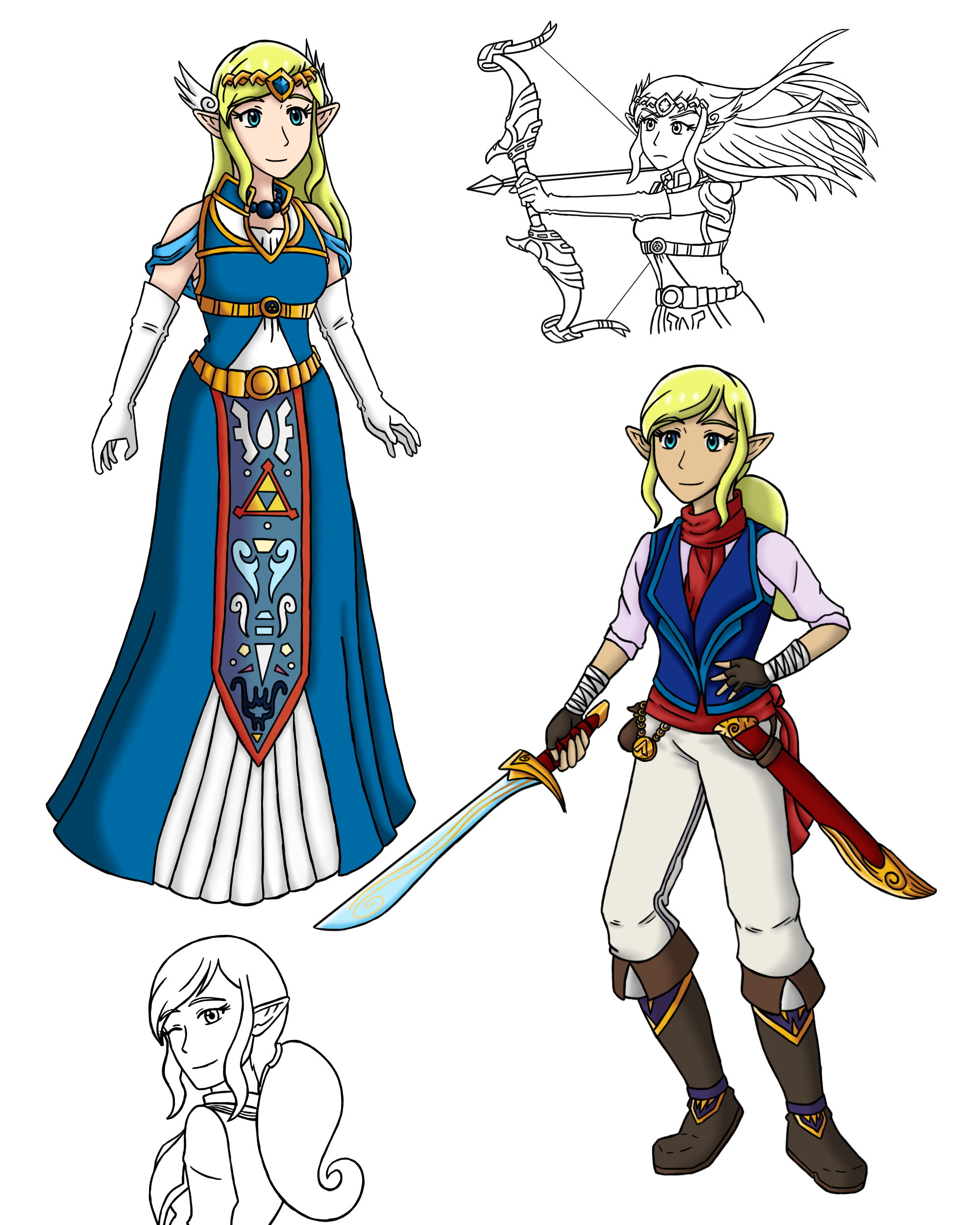 Fan Inspired Princess Zelda dress by auress on DeviantArt