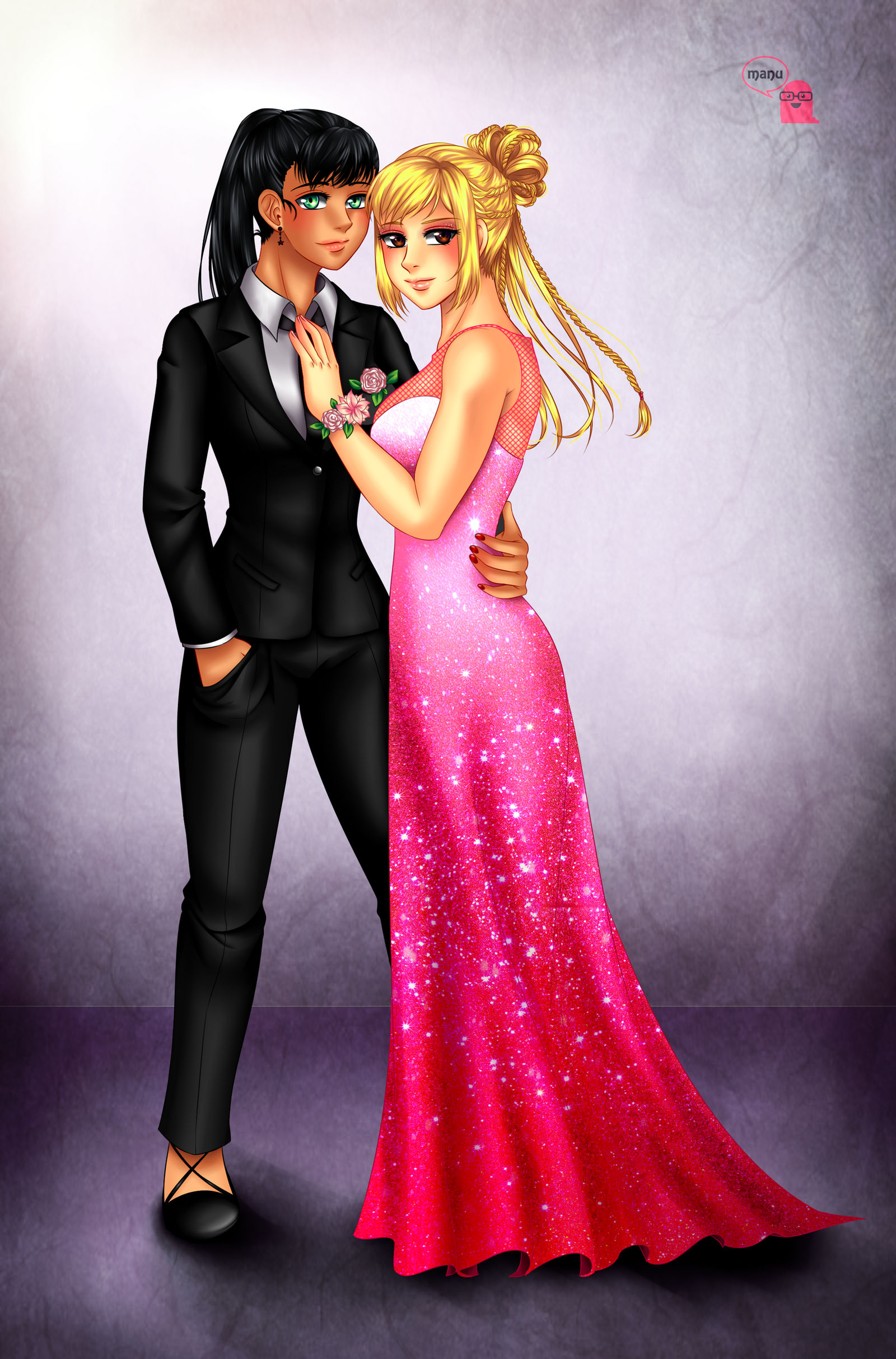 Commission: Prom Picture by ManunuArt on DeviantArt