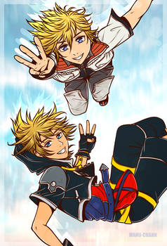 Patreon Free Sketch: Sora and Roxas