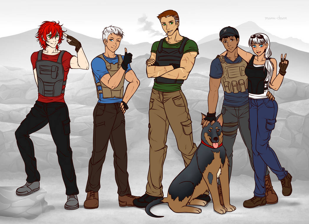 Colored Sketch Comm: The Crew by ManunuArt on DeviantArt