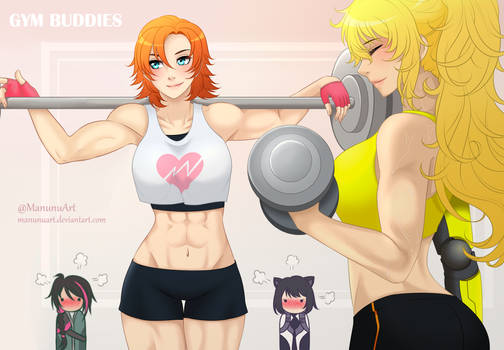 Patreon Fanart: Gym Buddies