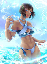 Patreon Fanart: Summer Korra by ManunuArt