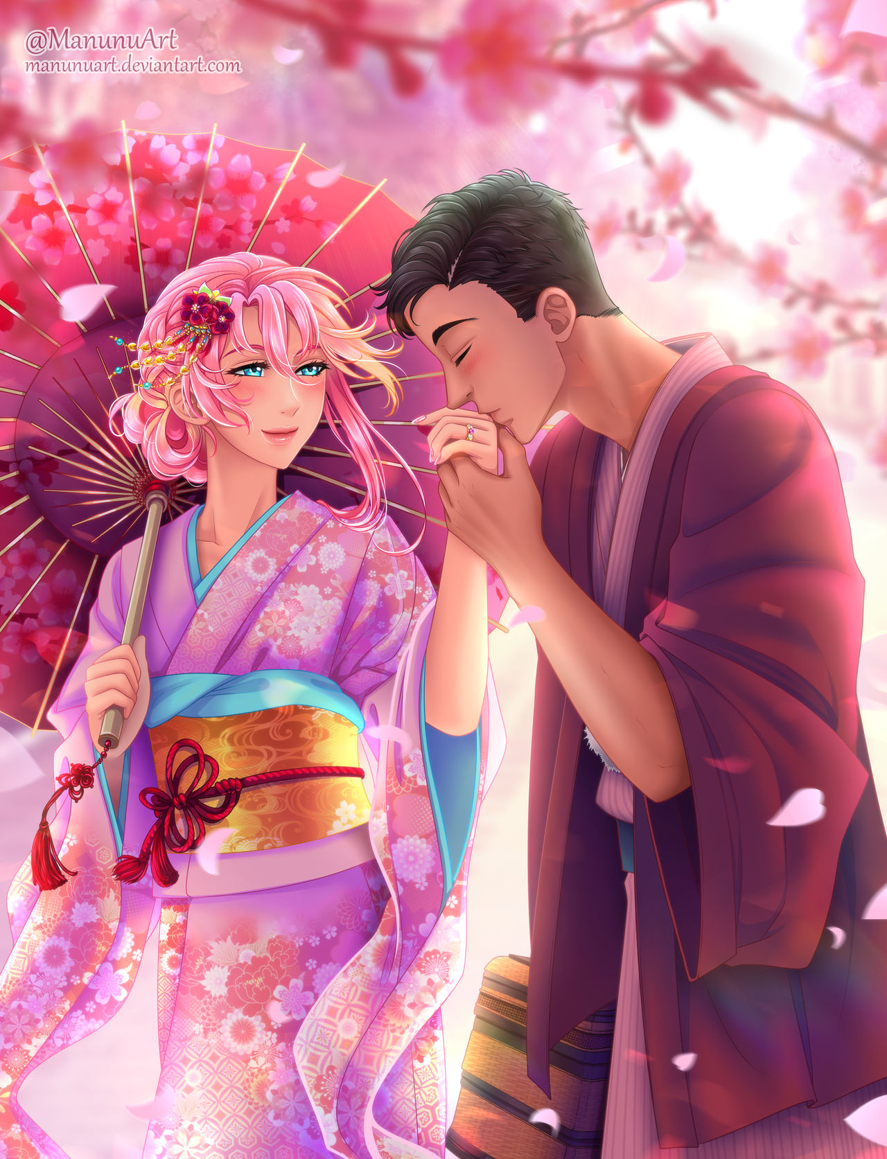 Commission: Park Date by ManunuArt on DeviantArt
