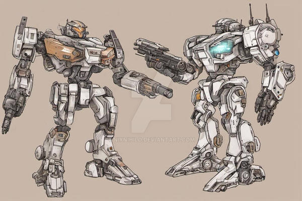 Mech Blueprint Mech Blueprint by NixNihilo on DeviantArt