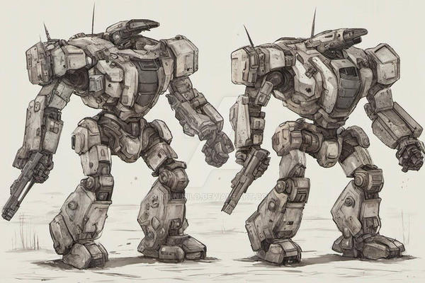 Mech Blueprint Mech Blueprint by NixNihilo on DeviantArt