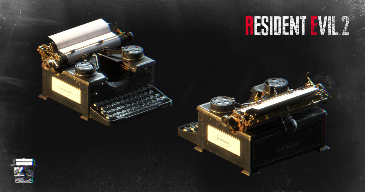 Typewriter Rdr2 Resident Evil 2 (remake) - Typewriter_XPS by Kanbara914 on DeviantArt
