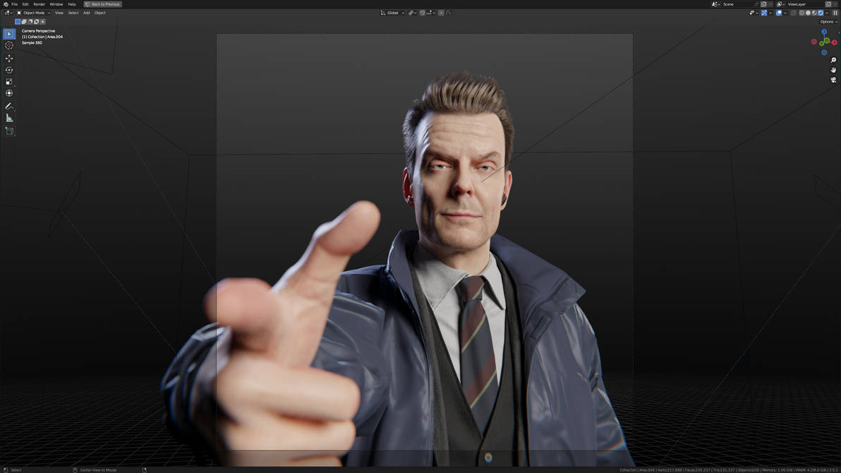 Sam Lake is on his way by Kanbara914 on DeviantArt