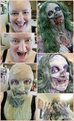 2015 Adelaide Zombie Walk - makeup progress