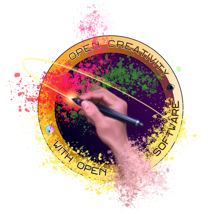Open Creativity with Open softwares by Tepee