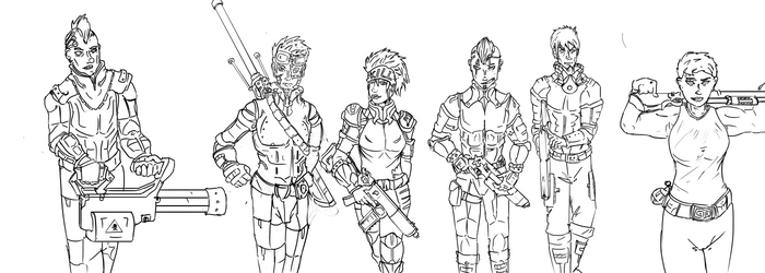 Goon Squad Lineart