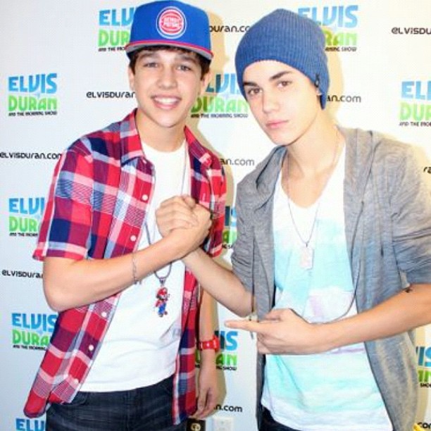 Austin Mahone and Justin Bieber