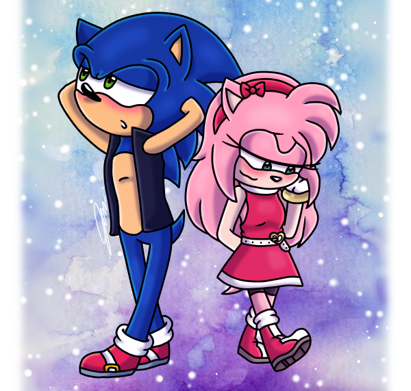 sonamy art by Neguthewhitefox : r/SonicTheHedgehog