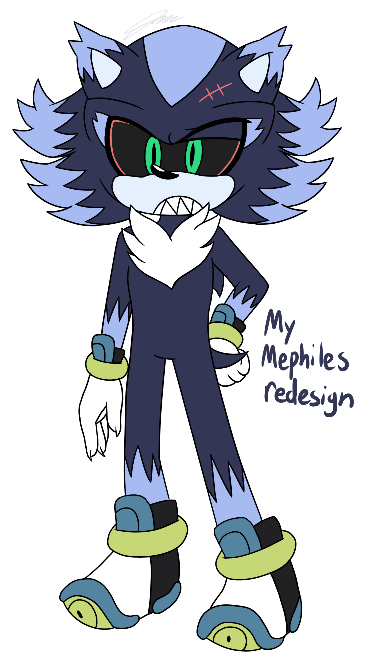 Mephiles As Rouge My Mephiles Redesign by Imtailsthefoxfan on DeviantArt