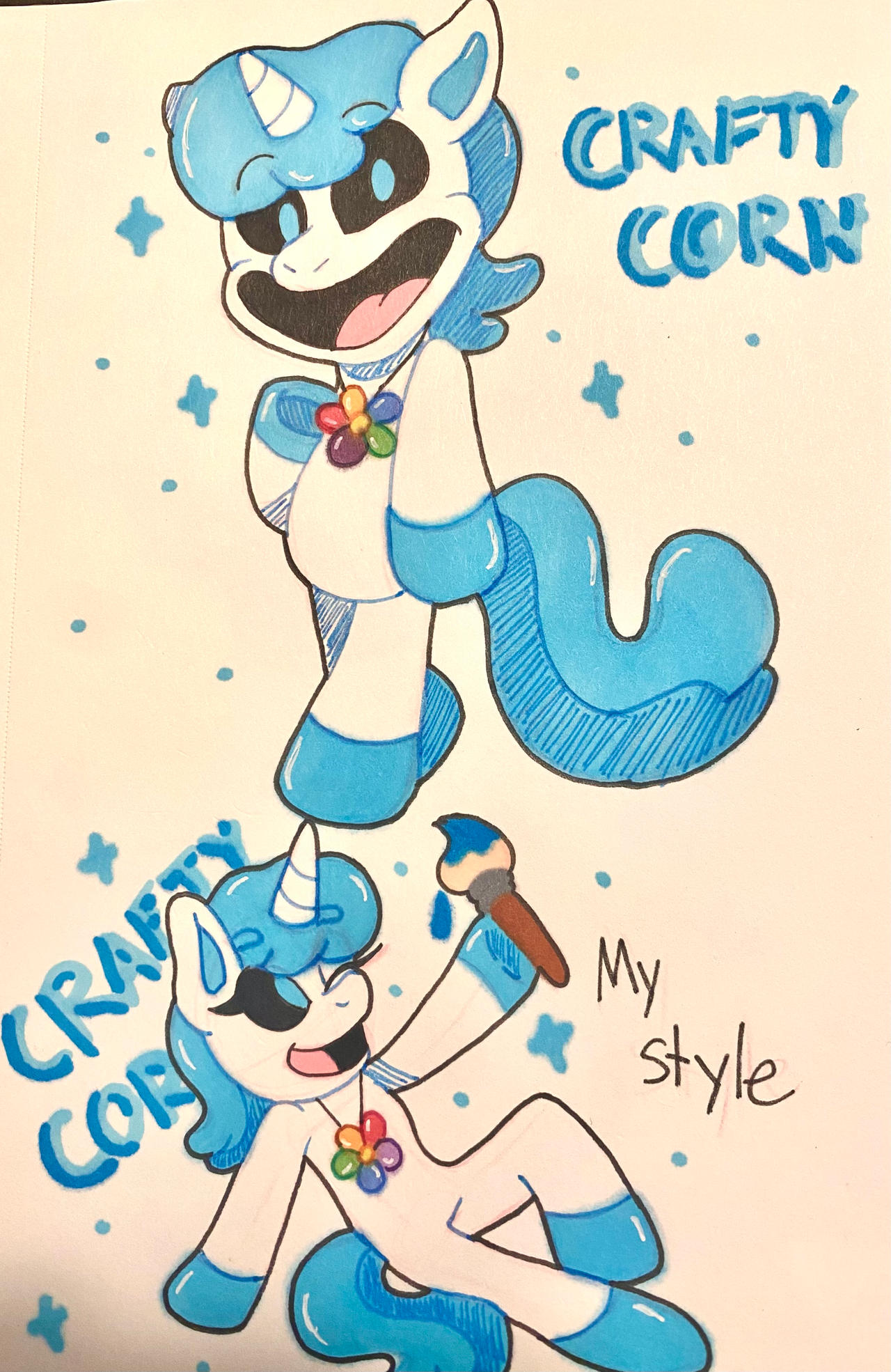 CraftyCorn by Imtailsthefoxfan on DeviantArt