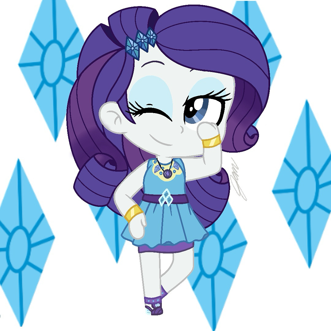 Chibi Rarity by Imtailsthefoxfan on DeviantArt