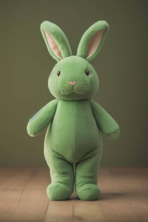 Green Plush Rabbit 01 by joshadventures on DeviantArt