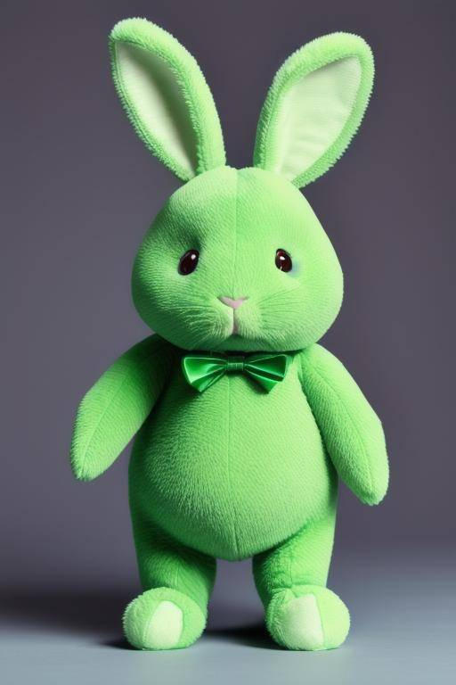 Green Plush Rabbit 06 by joshadventures on DeviantArt