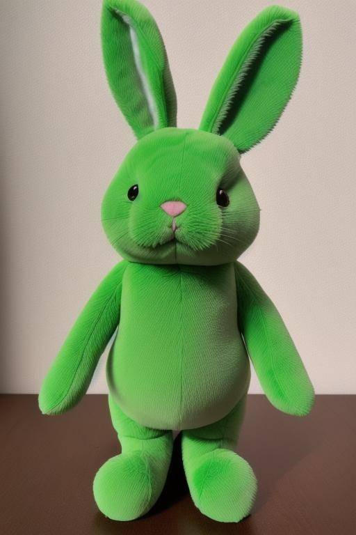 Green Plush Rabbit 08 by joshadventures on DeviantArt