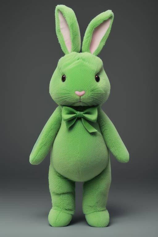 Green Plush Rabbit 09 by joshadventures on DeviantArt