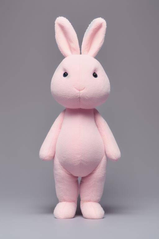 Pink Plush Rabbit 03 by joshadventures on DeviantArt