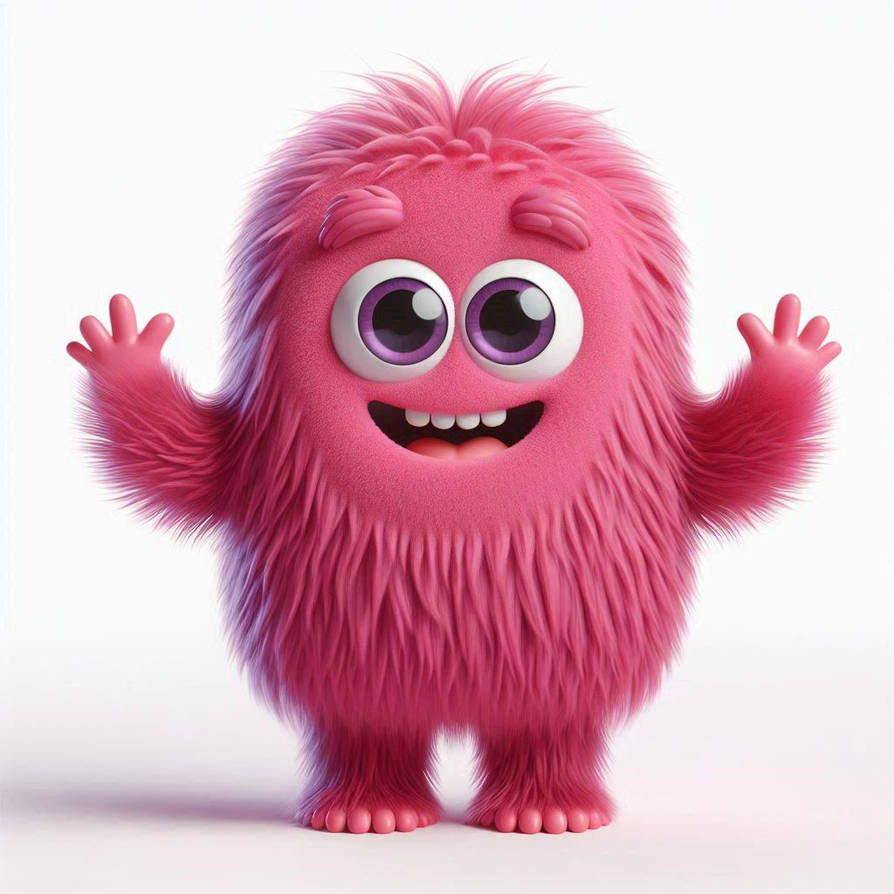 Pink Cute Monster #9 by joshadventures on DeviantArt