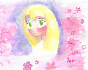 Anime Watercolor Girl