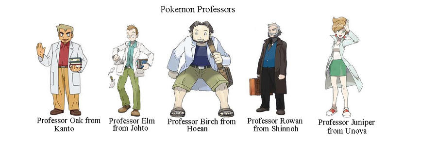 Pokemon Professors by KingOpalay on DeviantArt
